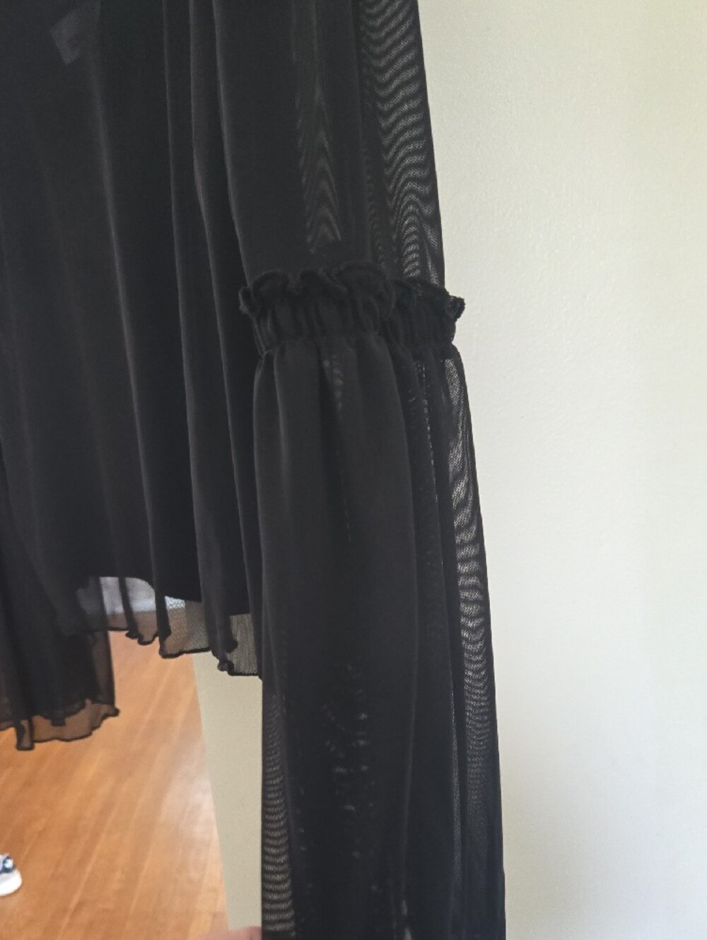 BONGO Black Sheer Layered Camisole with Bell Sleeves - Picture 2 of 4